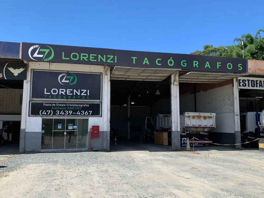 Registro da estrutura da Lorenzi Tacógrafos em Araquari